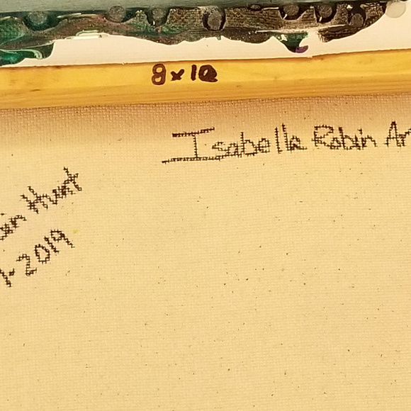 Original Painting 8x10 Acrylic Purple Black - Picture 8 of 8